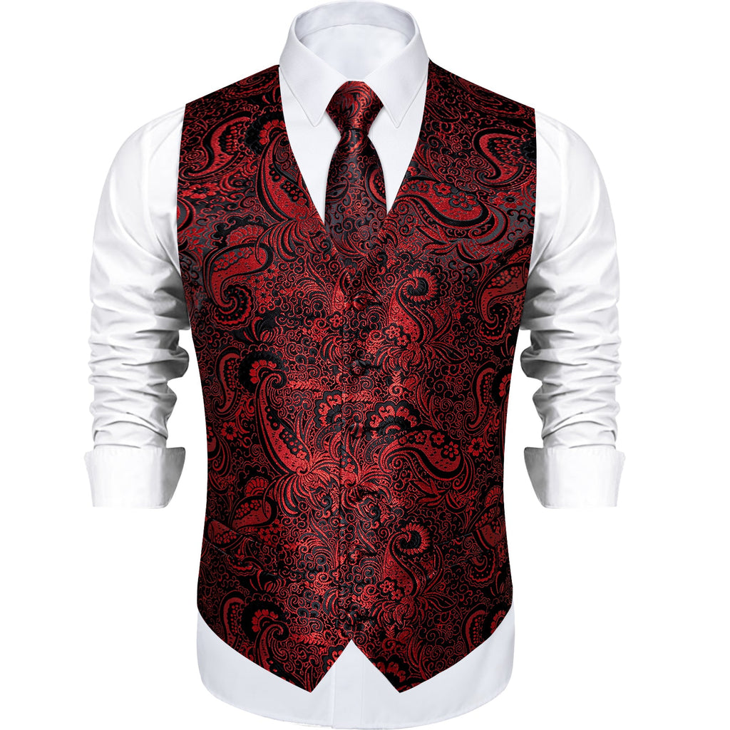 GentCrest Black Paisley Vest Set - Image 3
