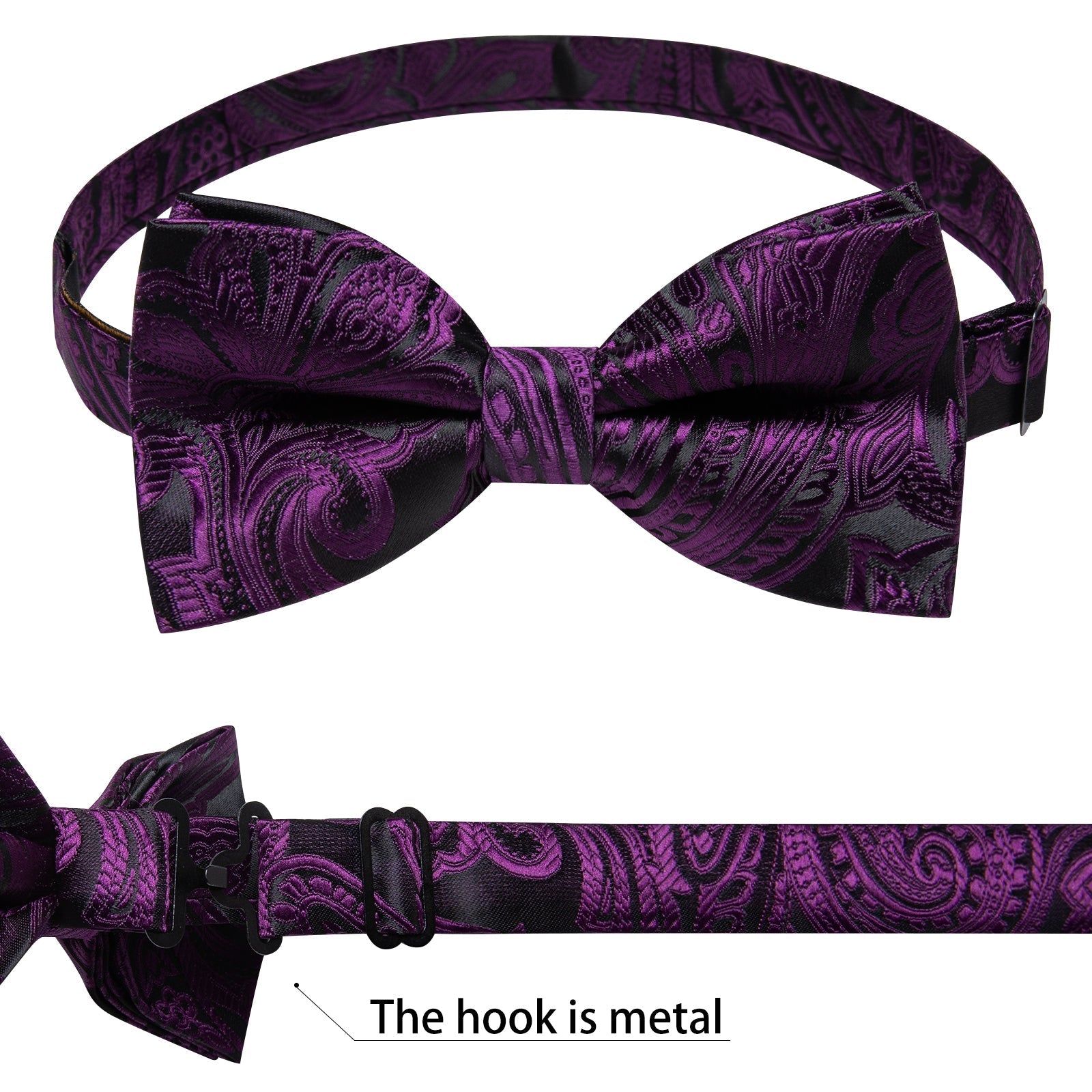 GentCrest Purple Paisley Vest Set - Image 5