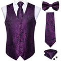 GentCrest Purple Paisley Vest Set - Image 1