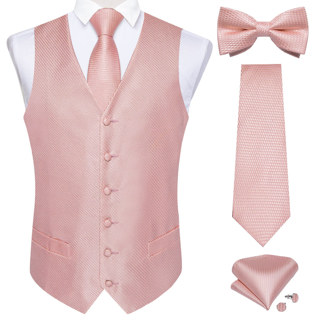 GentCrest Red Textured Vest Set - Image 1