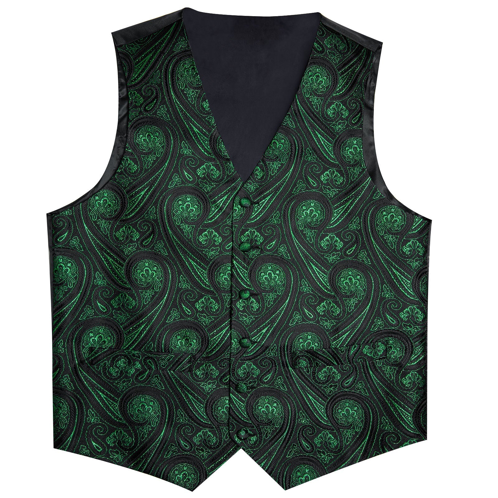 GentCrest Black Paisley Vest Set - Image 5