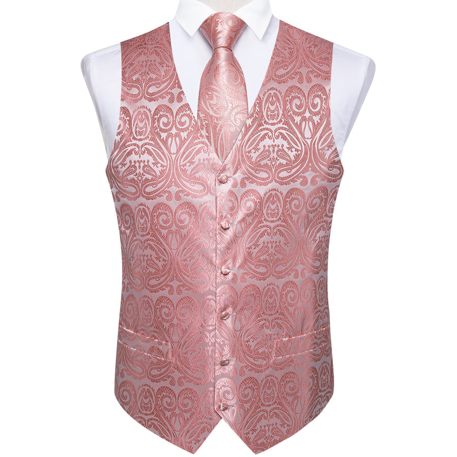 GentCrest Pink Paisley Vest Set - Image 2