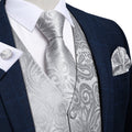 GentCrest Grey Paisley Vest Set - Image 1