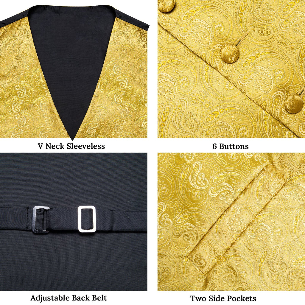 GentCrest Gold Paisley Vest Set - Image 6