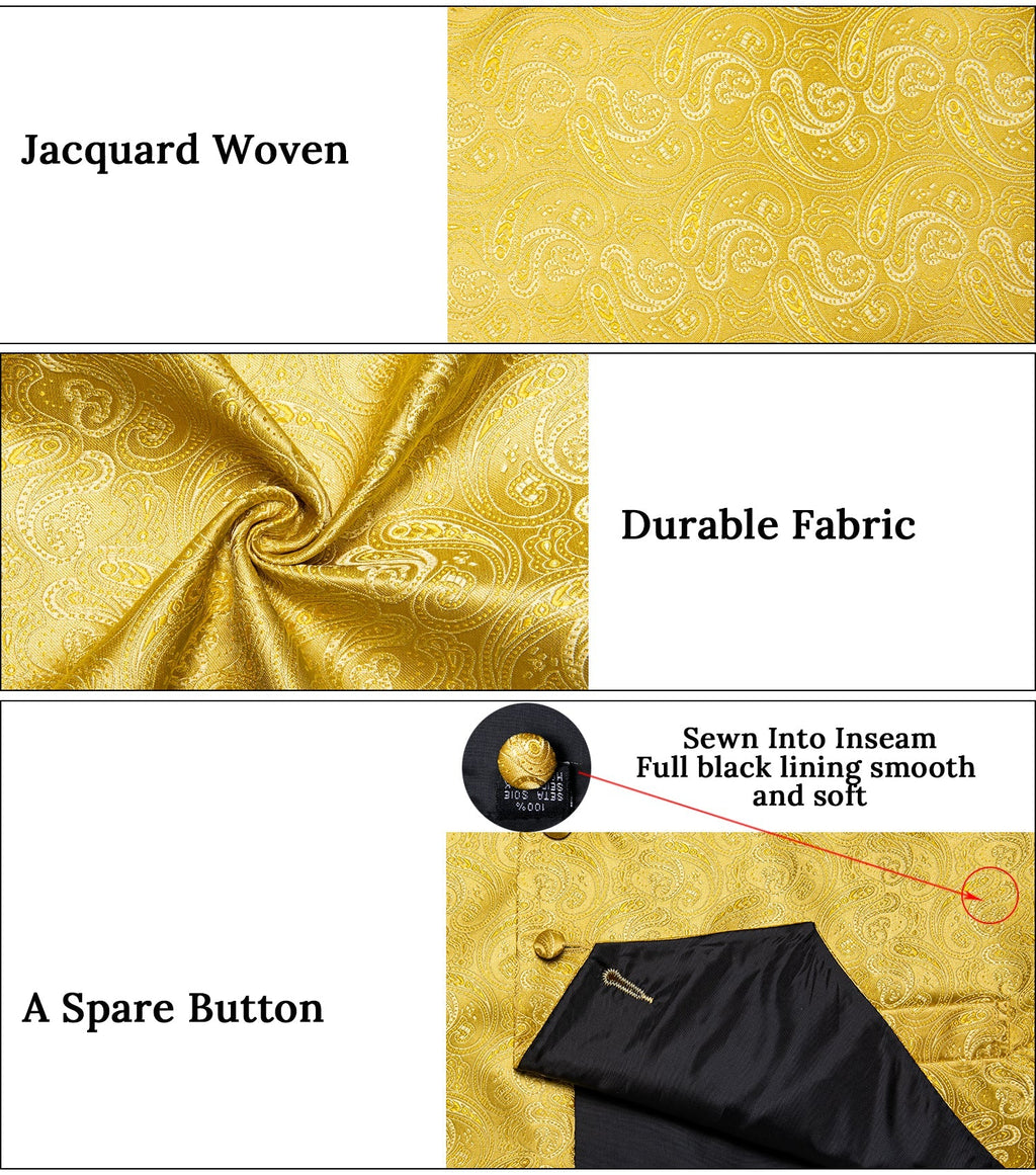 GentCrest Gold Paisley Vest Set - Image 8