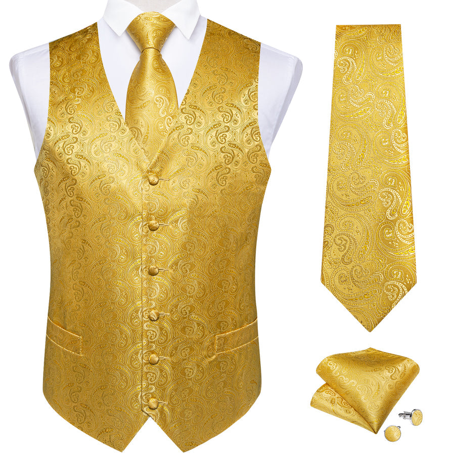 GentCrest Gold Paisley Vest Set - Image 3