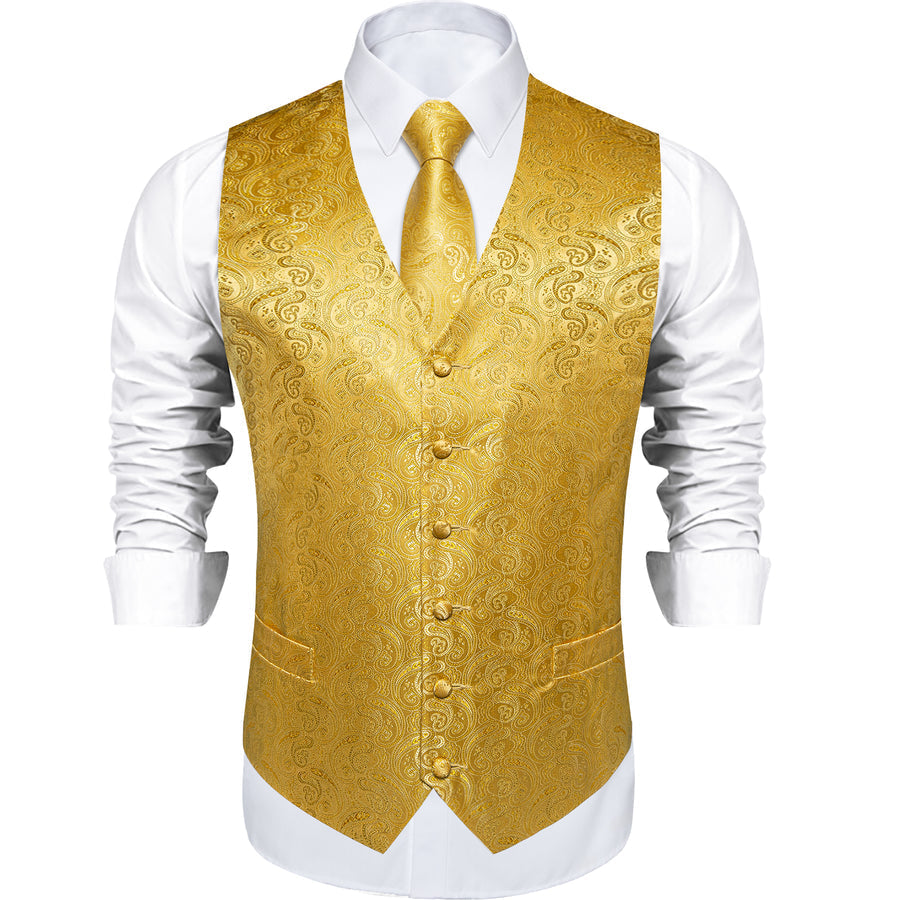 GentCrest Gold Paisley Vest Set - Image 2