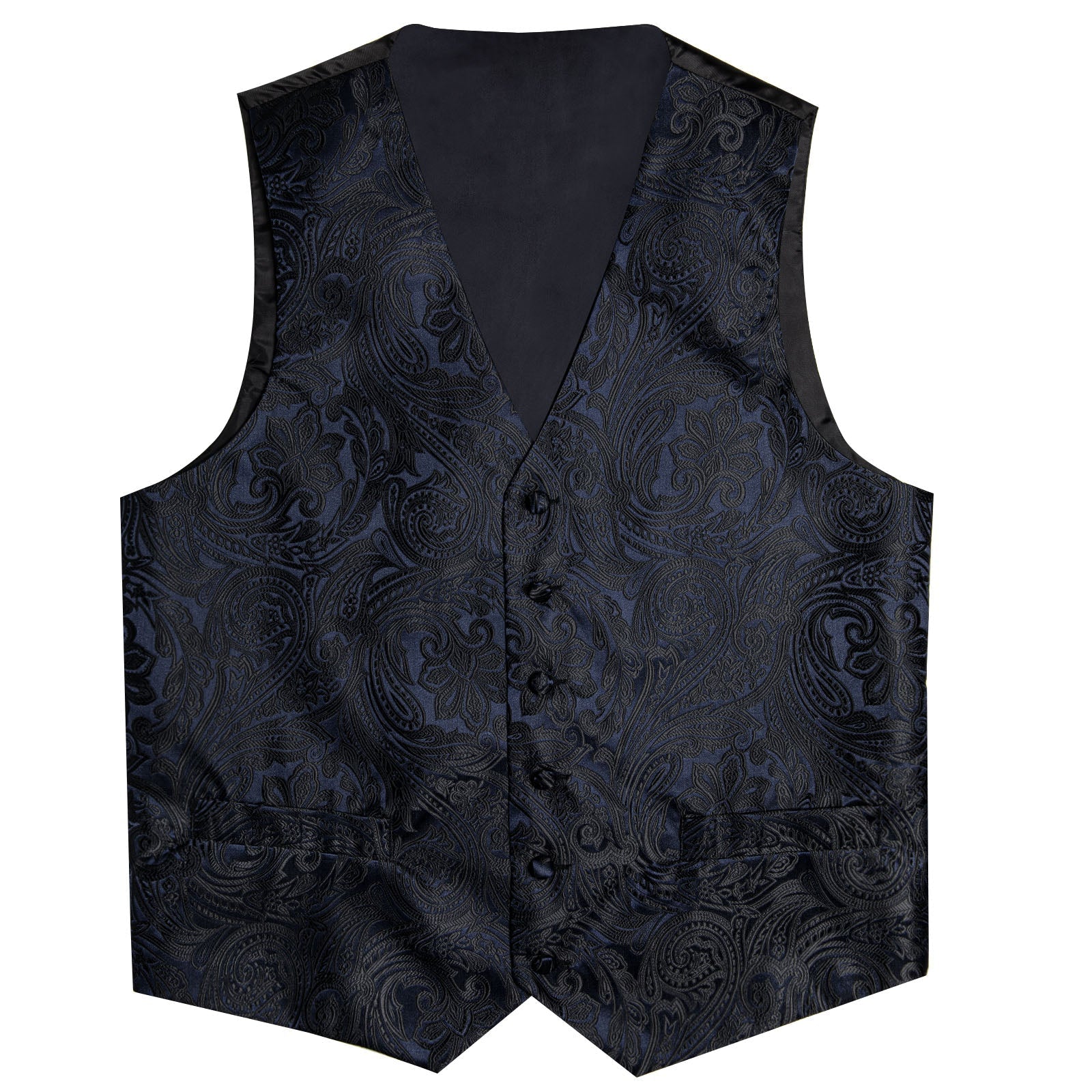 GentCrest Black Paisley Vest Set - Image 4