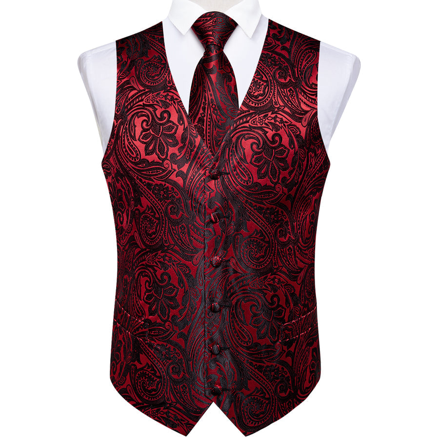 GentCrest Black Paisley Vest Set - Image 5