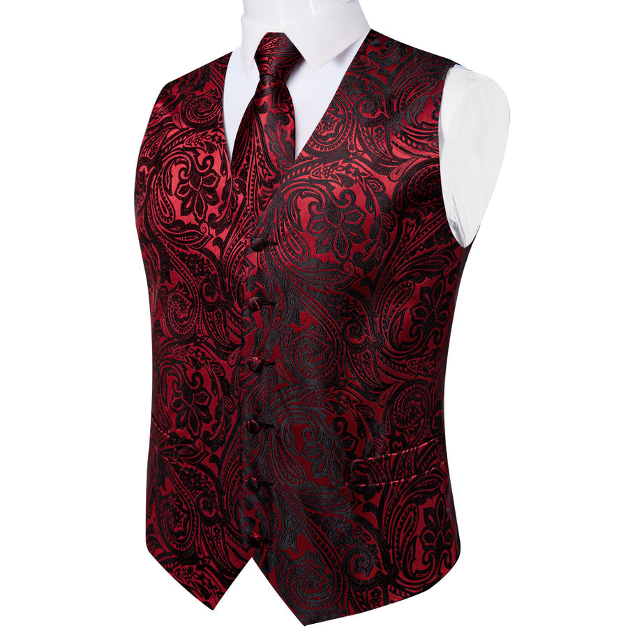 GentCrest Black Paisley Vest Set - Image 3
