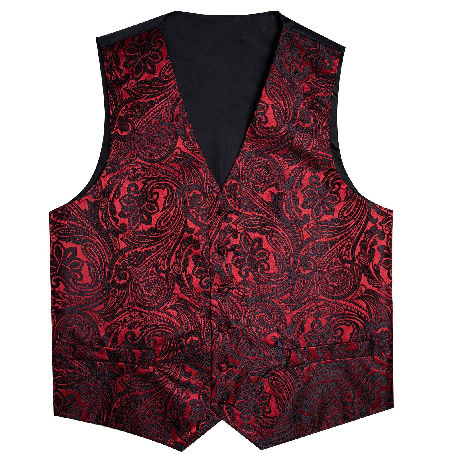 GentCrest Black Paisley Vest Set - Image 3