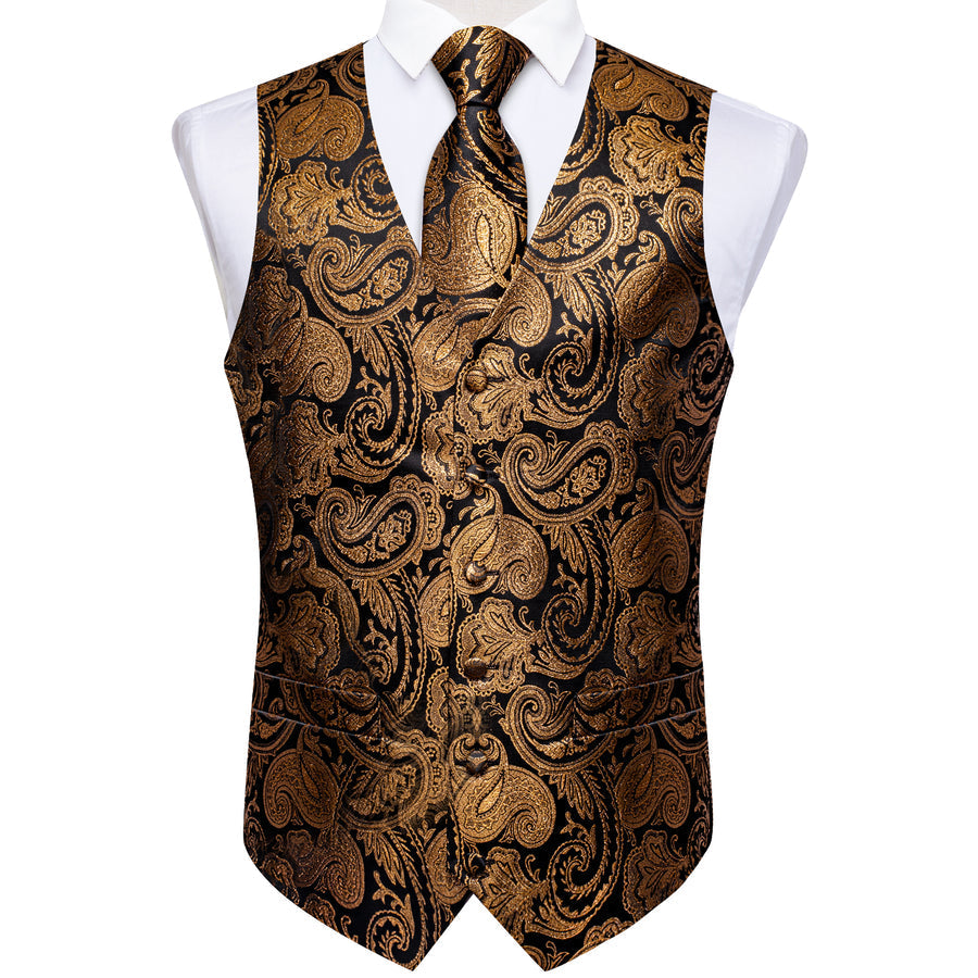 GentCrest Black Paisley Vest Set - Image 3