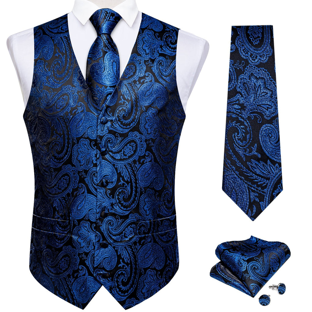 GentCrest Black Paisley Vest Set - Image 2