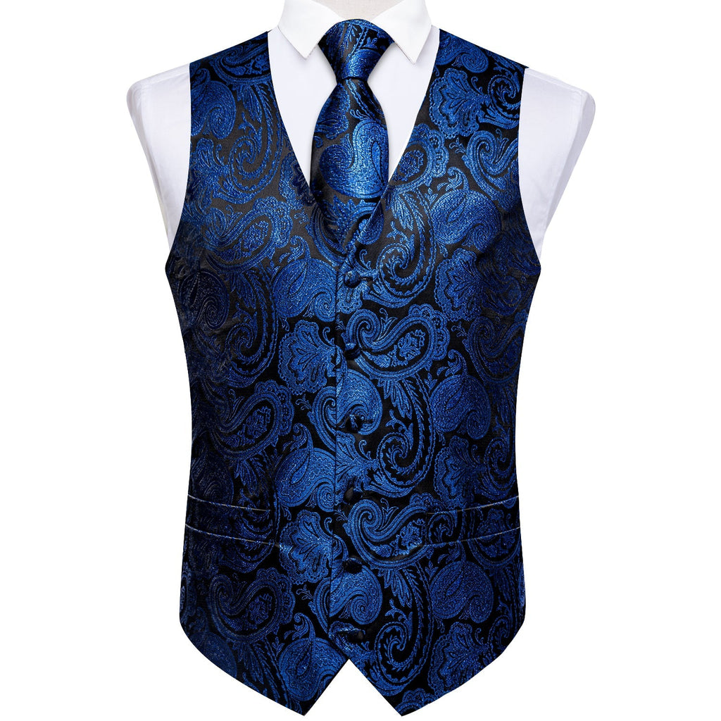 GentCrest Black Paisley Vest Set - Image 3