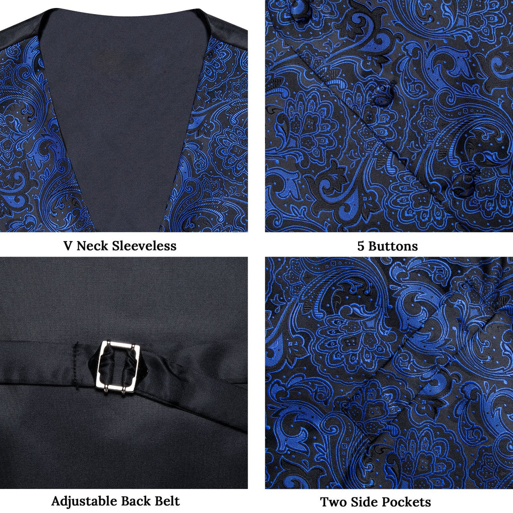 GentCrest Black Paisley Vest Set - Image 3