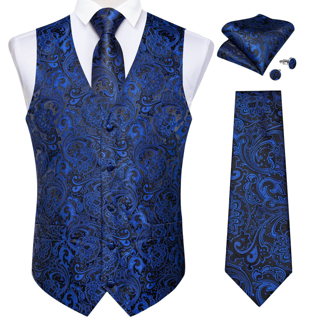 GentCrest Black Paisley Vest Set - Image 2