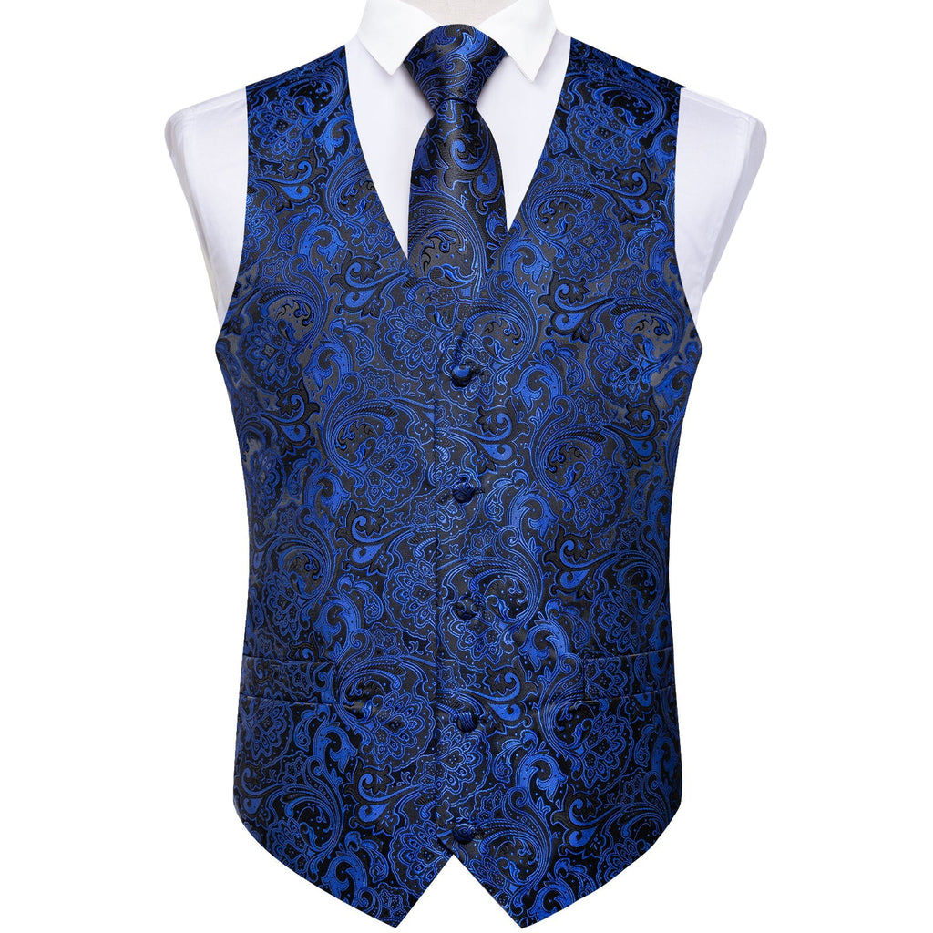 GentCrest Black Paisley Vest Set - Image 4