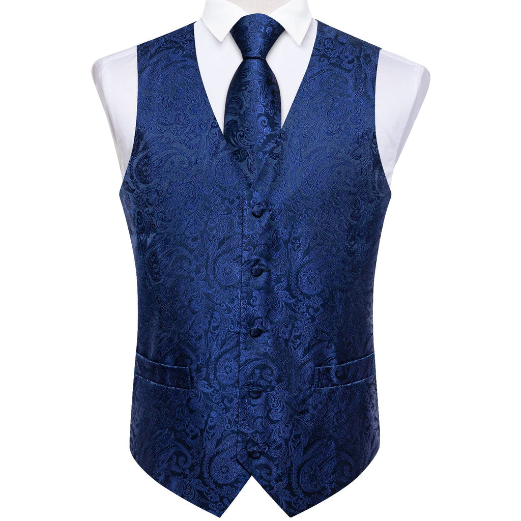 GentCrest Blue Paisley Vest Set - Image 4