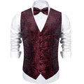 GentCrest Red Paisley Vest Set - Image 1