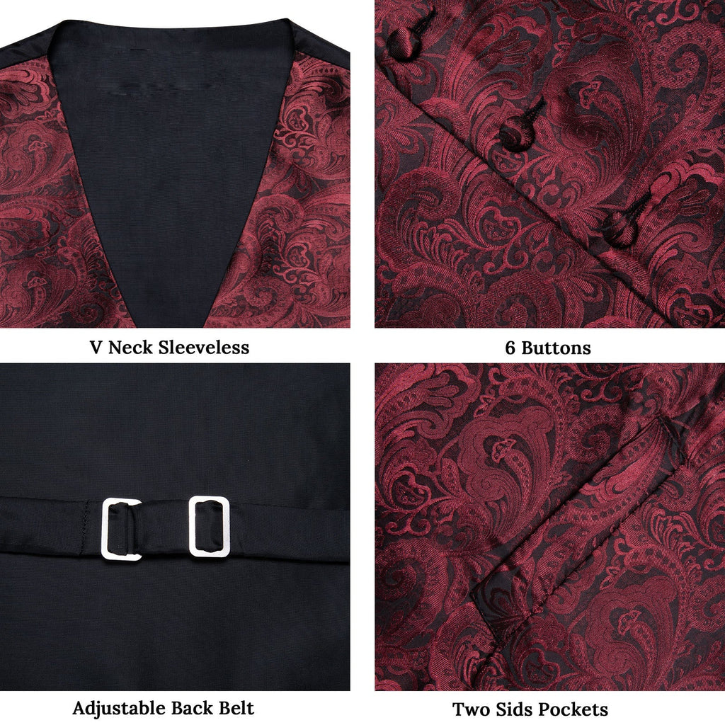 GentCrest Black Paisley Vest Set - Image 3