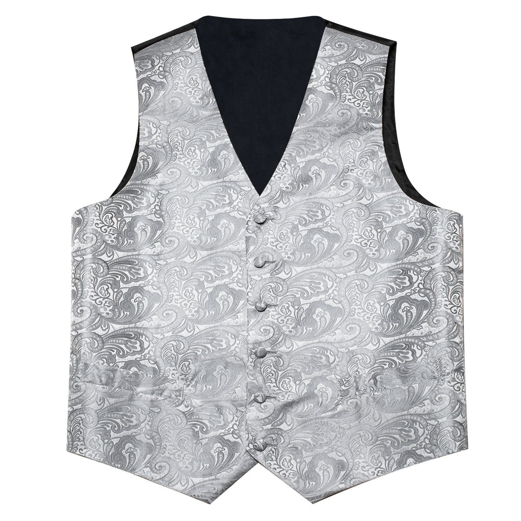 GentCrest Grey Paisley Vest Set - Image 5