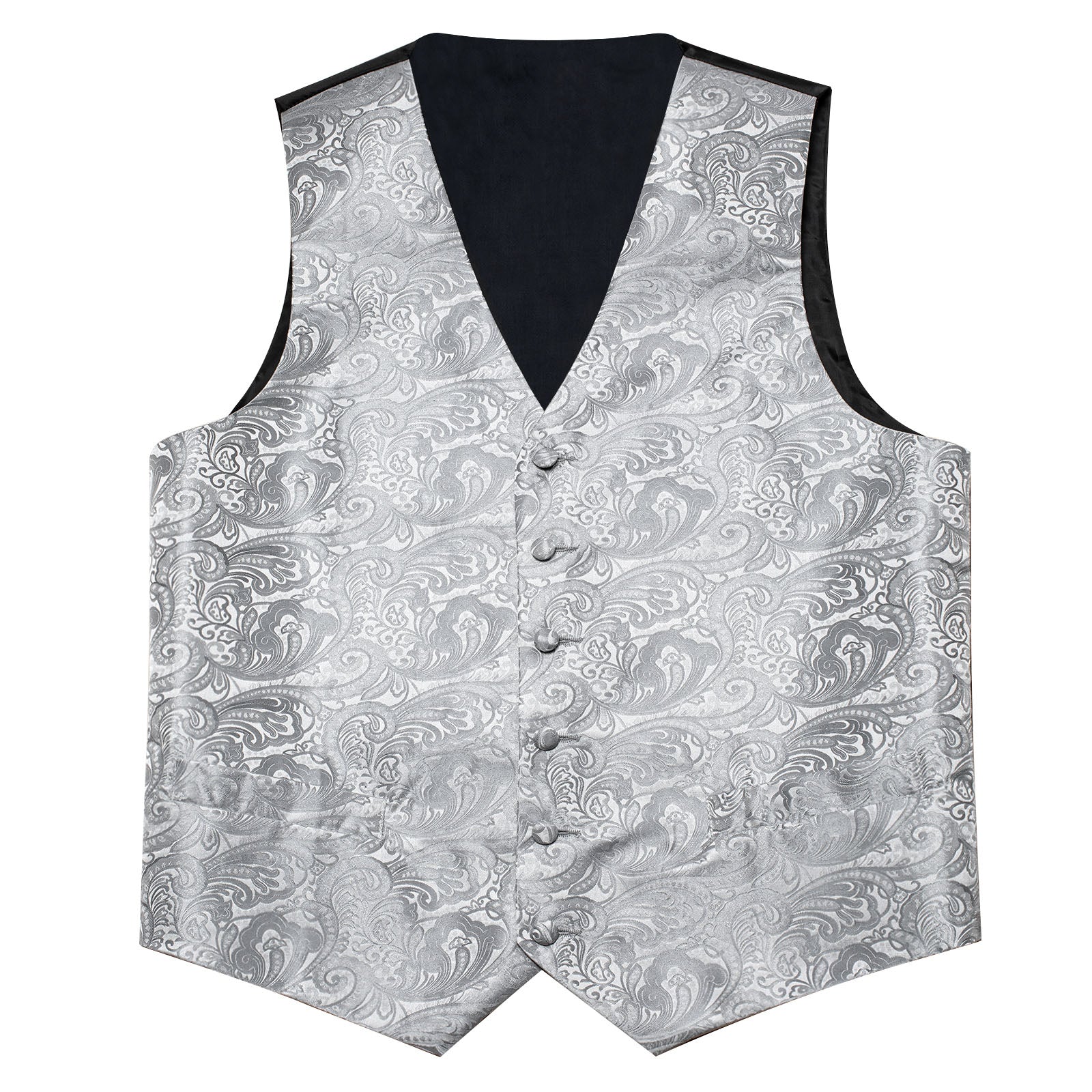 GentCrest Grey Paisley Vest Set - Image 5