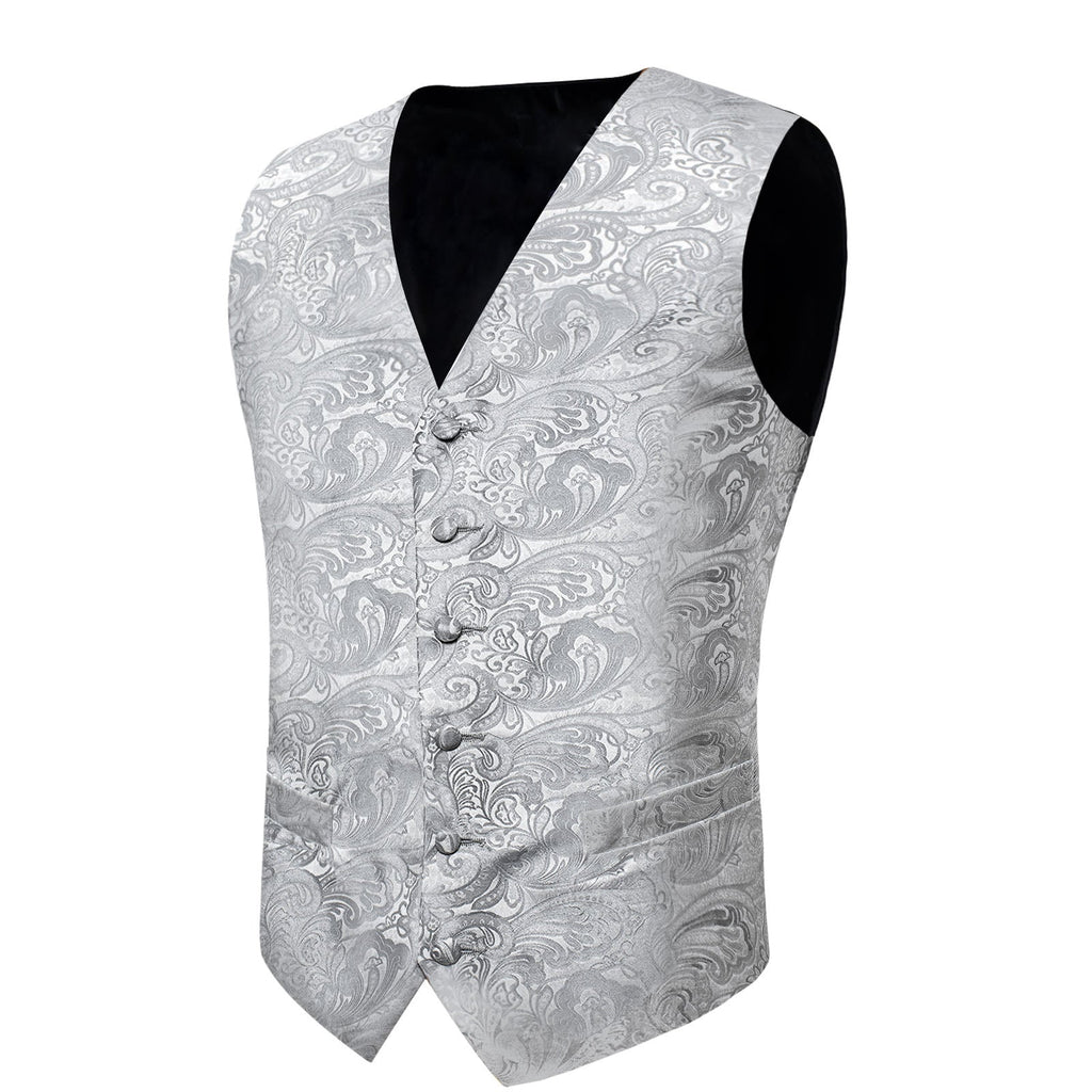 GentCrest Grey Paisley Vest Set - Image 4
