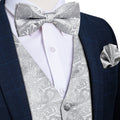 GentCrest Grey Paisley Vest Set - Image 1