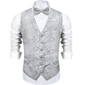 GentCrest Grey Paisley Vest Set - Image 1