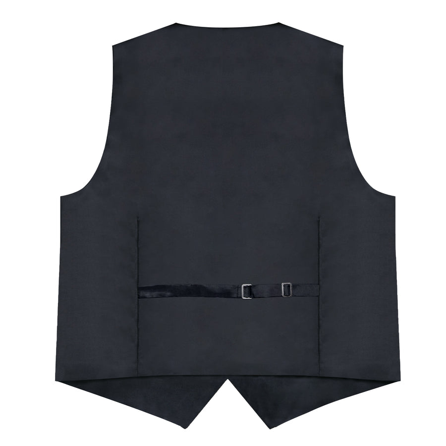 Silver and Champagne Paisley Vest Set - GentCrest - View 9
