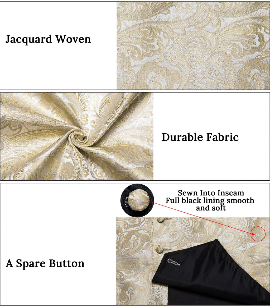 GentCrest Silver Paisley Vest Set - Image 4