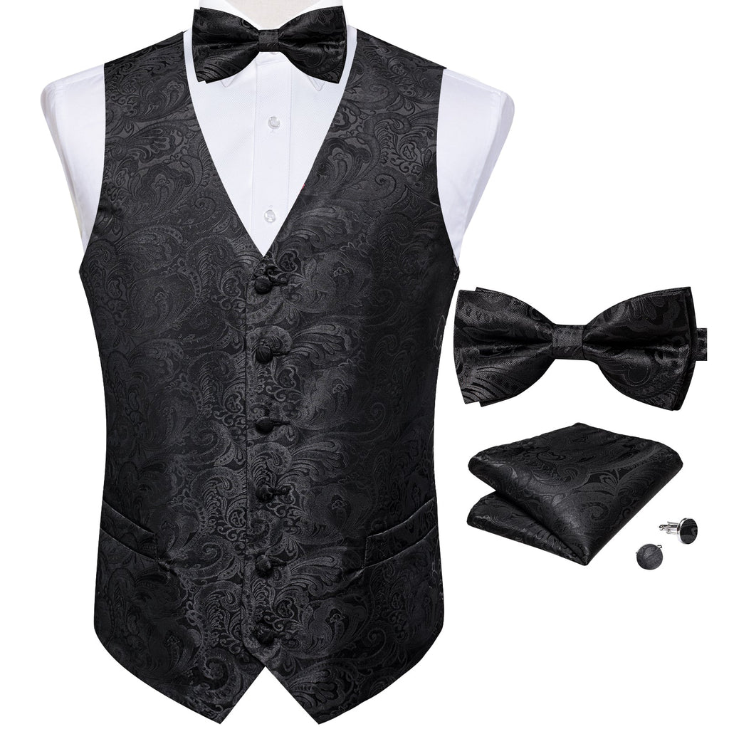 GentCrest Black Paisley Vest Set - Image 2
