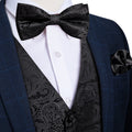 GentCrest Black Paisley Vest Set - Image 1