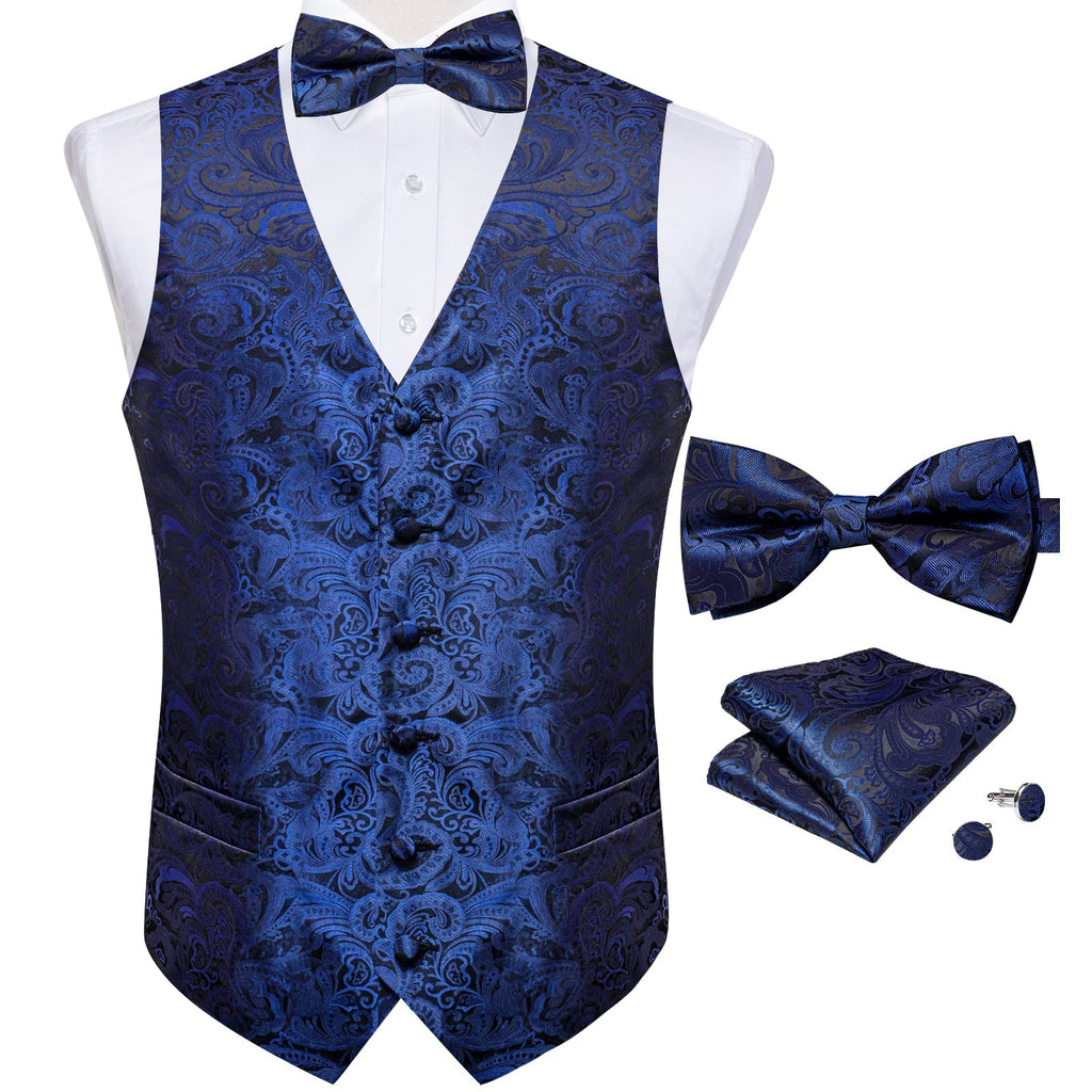GentCrest Black Paisley Vest Set - Image 2