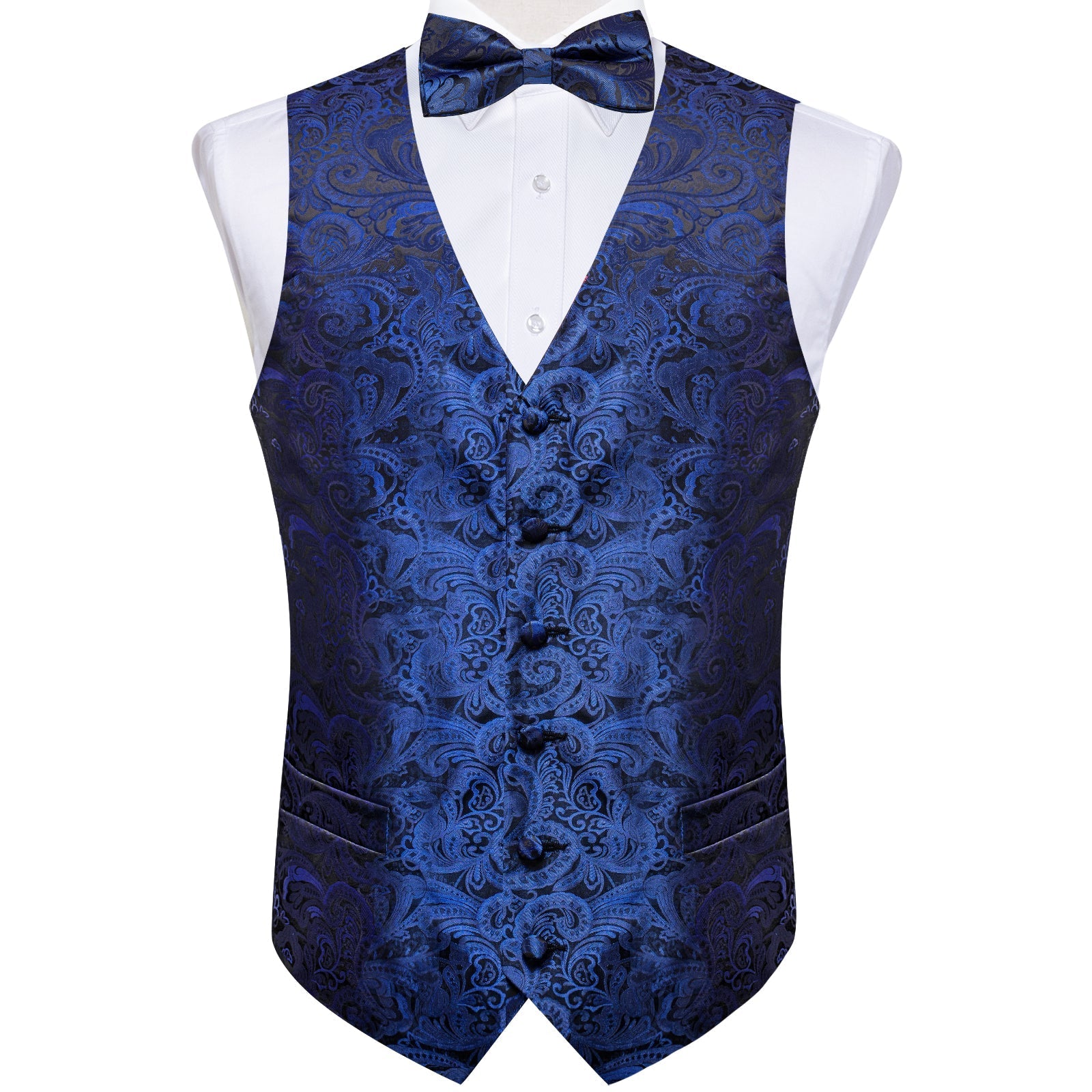 GentCrest Black Paisley Vest Set - Image 3