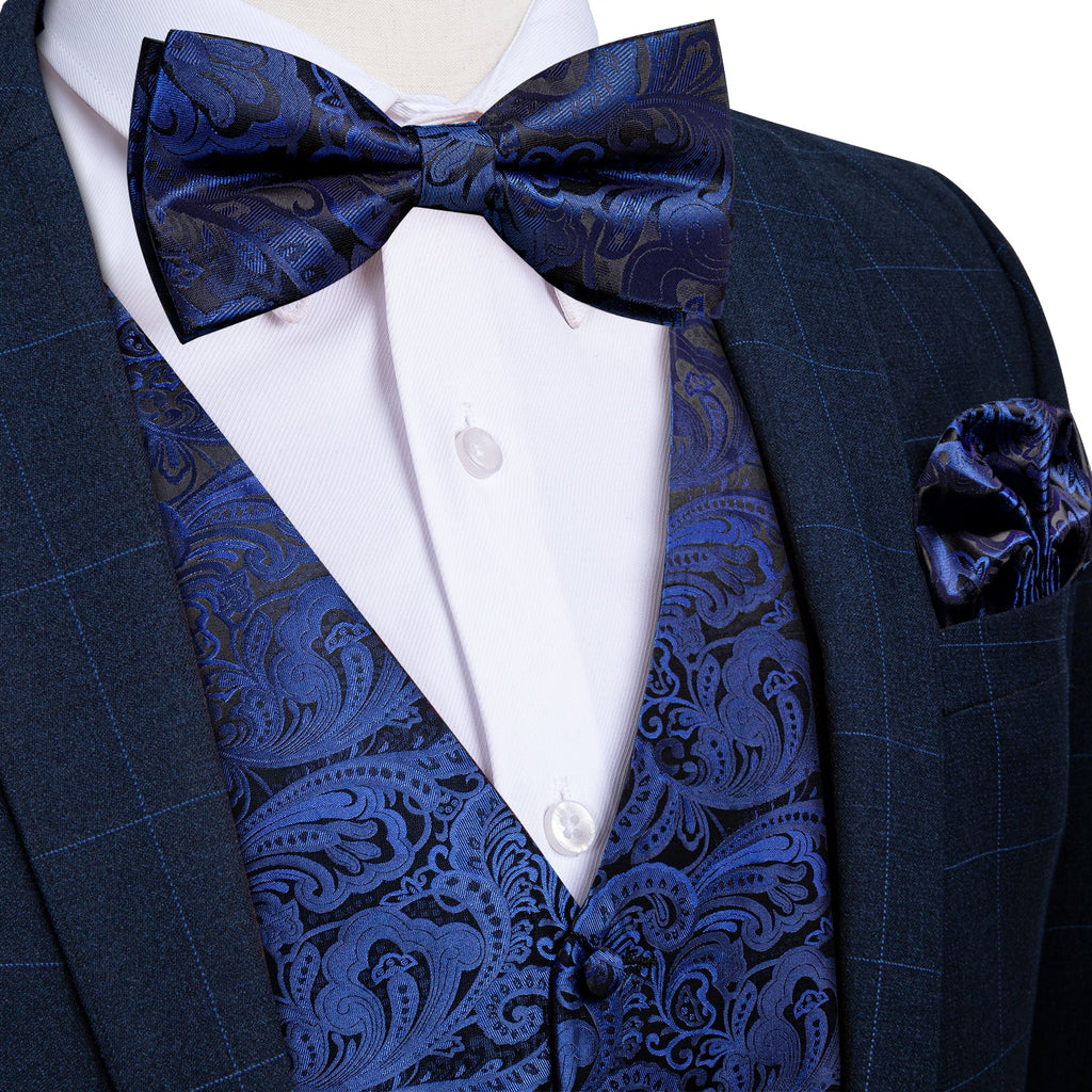 GentCrest Black Paisley Vest Set - Image 1
