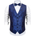GentCrest Blue Paisley Vest Set - Image 1