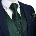 Emerald Green Paisley Vest Set - GentCrest
