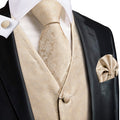 Champagne Paisley Vest Set - GentCrest