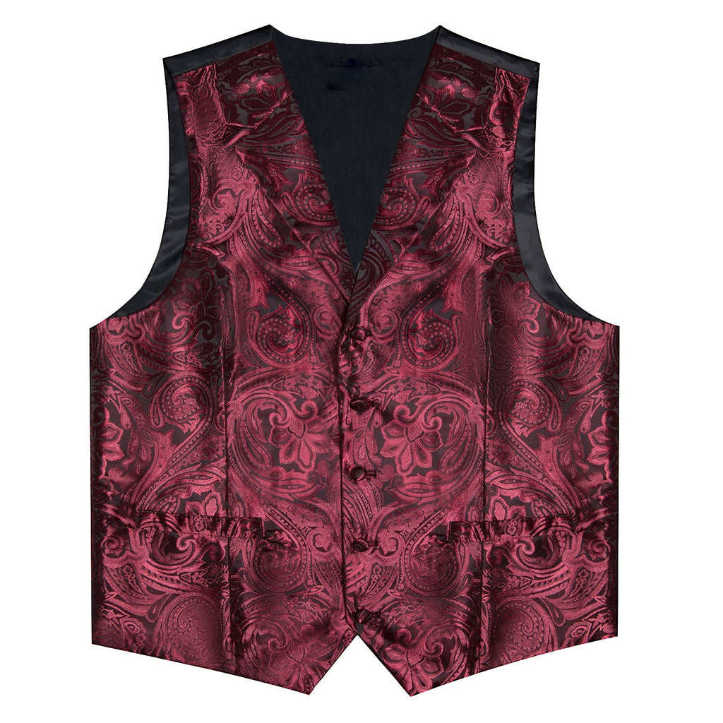 GentCrest Red Paisley Vest Set - Image 7