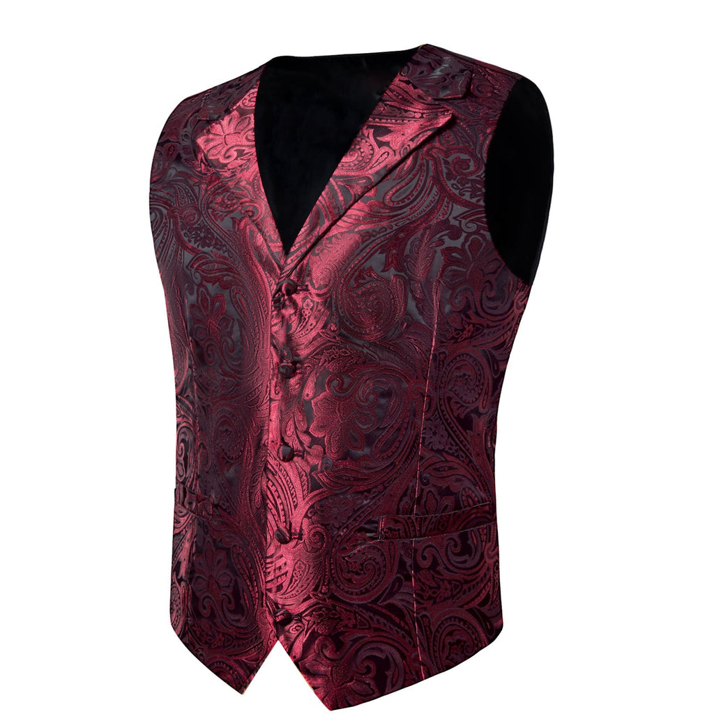 GentCrest Red Paisley Vest Set - Image 3