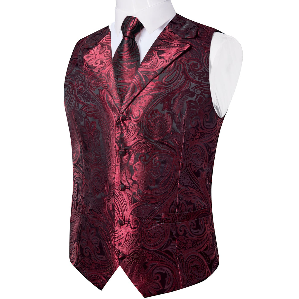 GentCrest Red Paisley Vest Set - Image 5