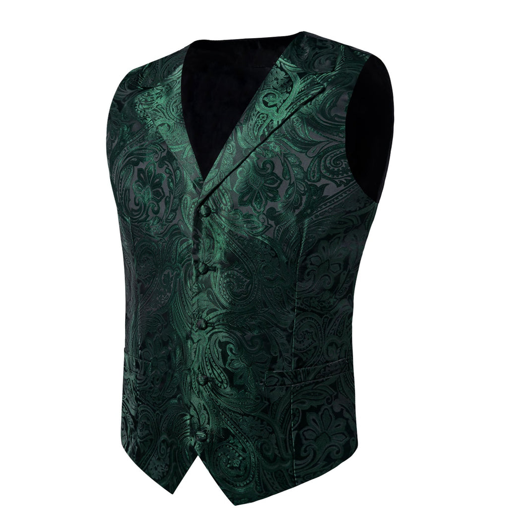 GentCrest Green Paisley Vest Set - Image 6