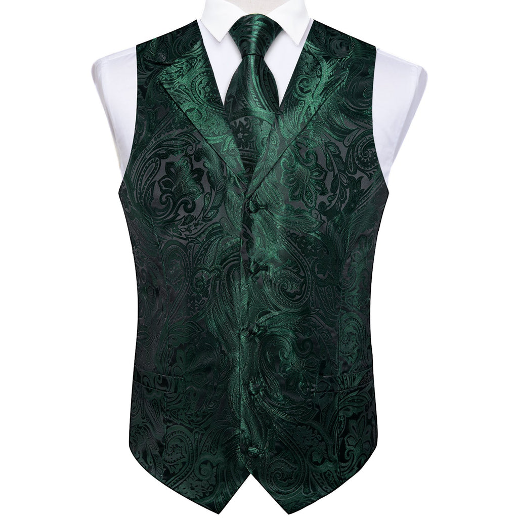 GentCrest Green Paisley Vest Set - Image 4