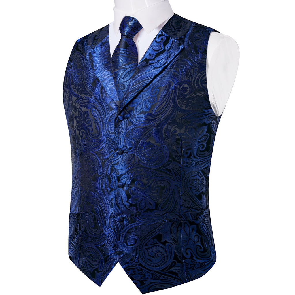 GentCrest Blue Paisley Vest Set - Image 6
