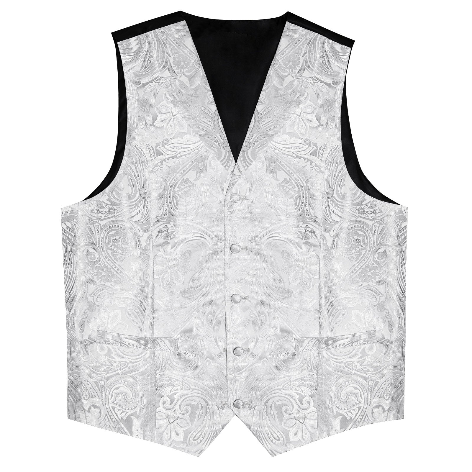 GentCrest White Paisley Vest Set - Image 4