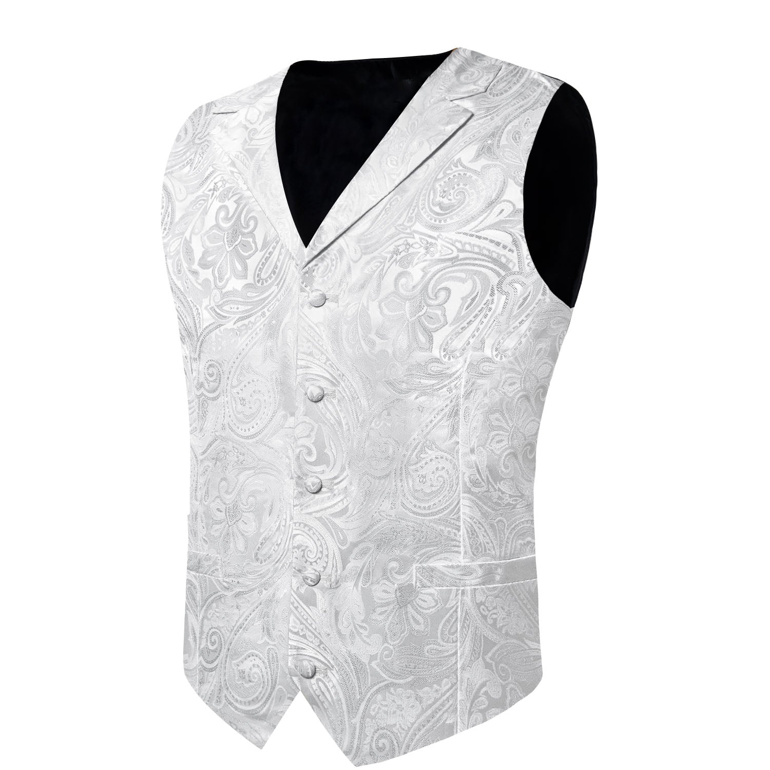 GentCrest White Paisley Vest Set - Image 7