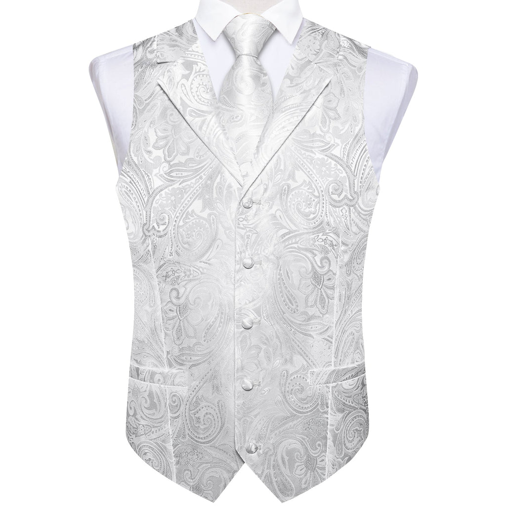 GentCrest White Paisley Vest Set - Image 6
