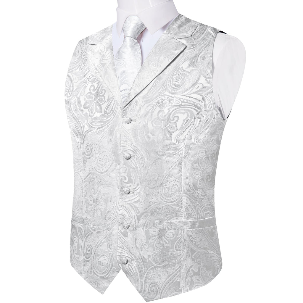 GentCrest White Paisley Vest Set - Image 5
