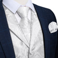GentCrest White Paisley Vest Set - Image 1